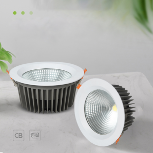 Free Sample Indoor Office Commercial Embedded Ceiling 60W LED COB Downlights With Driver